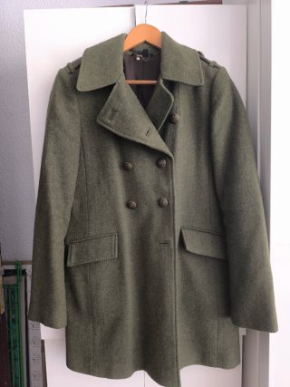 Abrigo clásico verde