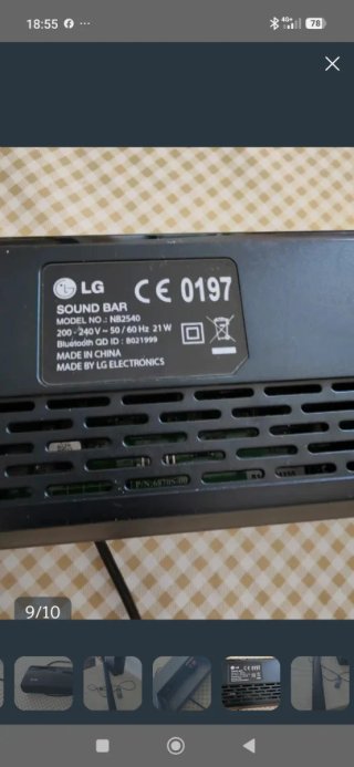 Barra de Sonido LG NB2540 con Subwoofer