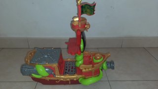 Lote Piratix: Barco, Cocodrilo, Cofre y Figuras