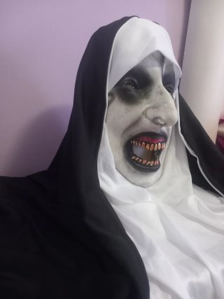 Máscara La Monja Halloween Terror