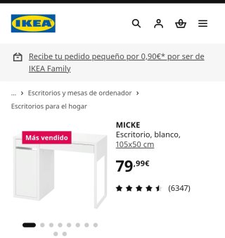 Escritorio Micke IKEA Blanco