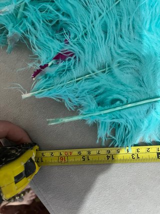 Plumas decorativas turquesa