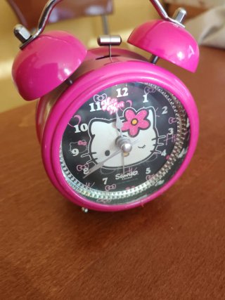 Reloj Despertador Hello Kitty Rosa