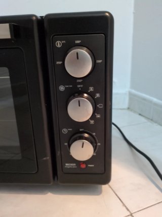 Horno Eléctrico Portátil Negro