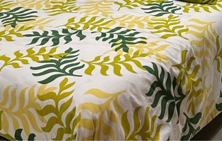 Funda Nórdica 135cm Hojas Verde/Amarillo