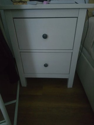 2 Mesitas de Noche Ikea Blancas