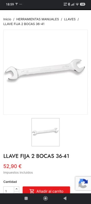 Llave fija DOGHER 36-41