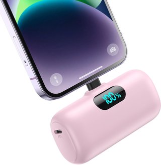 MINI POWER BANK IPHONE 5000MAH 15W PD ROSA