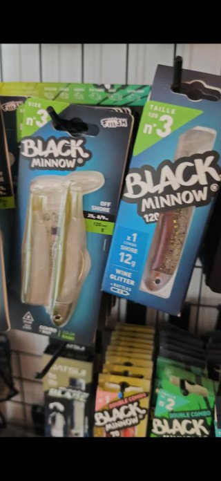 Black Minnow 120mm n°3 Wine Glitter