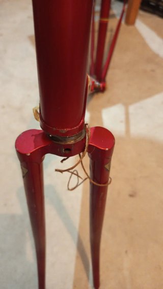 Cuadro Bicicleta Vintage Clásico Rojo
