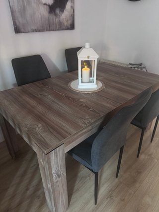 Mesa Comedor Extensible + 4 Sillas