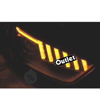 NM FAROS AUDI A4 B8 12-15 XENON + LED DINÁMICO NEGRO R01214