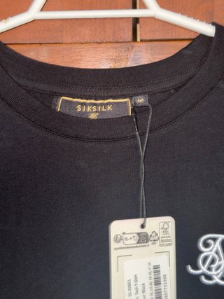 Camiseta SikSilk Negra Talla M
