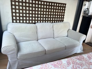 Sofá Ikea 3 plazas tela beige