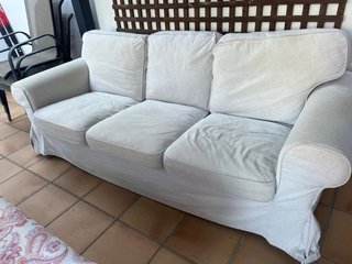 Sofá Ikea 3 plazas tela beige