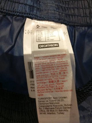 Pantalón chubasquero azul marino