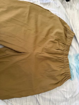 Pantalón de tela mujer marrón