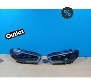 NM FAROS XENON PARA VOLKSWAGEN VW SCIROCCO 08-14 LED NEGROS