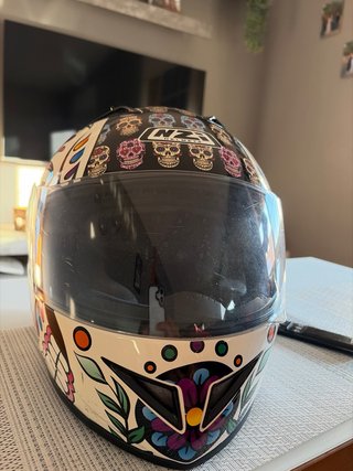Casco NZI Talla S Diseño Calavera