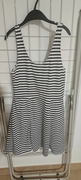 Vestido Verano Rayas Blanco y Azul