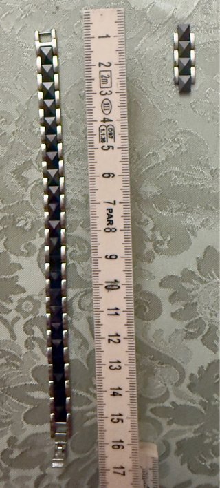 Agata Gioielli Bracciale Nero Argento