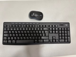 Teclado y Ratón Logitech Negro/Gris