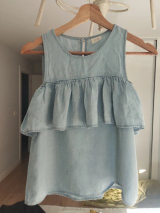 Camisa vaquera sin mangas, 11 12 años