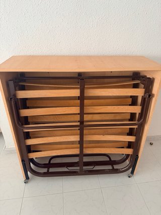 Mueble auxiliar madera con ruedas