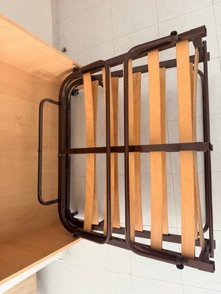 Mueble auxiliar madera con ruedas