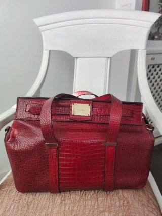 Bolso Uterqüe 100% Piel Rojo