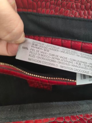 Bolso Uterqüe 100% Piel Rojo