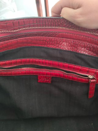 Bolso Uterqüe 100% Piel Rojo
