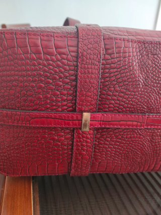 Bolso Uterqüe 100% Piel Rojo