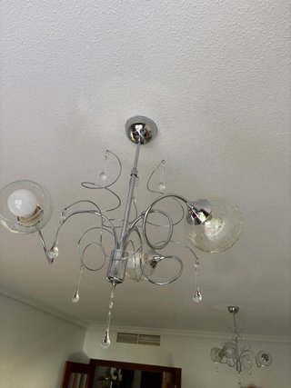 Lámpara de techo moderna cristal 2 und