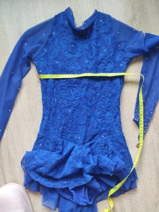 Maillot Patinaje Artístico Azul T12