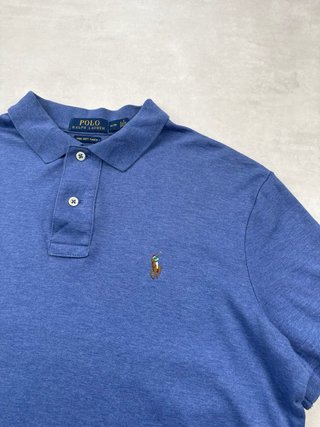 Polo Ralph Lauren Azul Jaspeado Talla M
