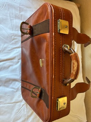 Maleta de cuero vintage