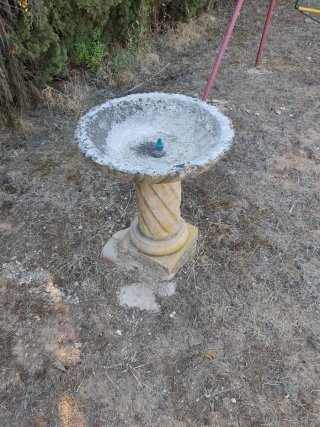 Fuente de piedra decorativa