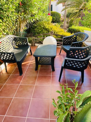 Conjunto Terraza Exterior Plástico verde