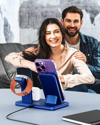 CARGADOR INALÁMBRICO 3 EN 1 IPHONE WATCH AIRPODS