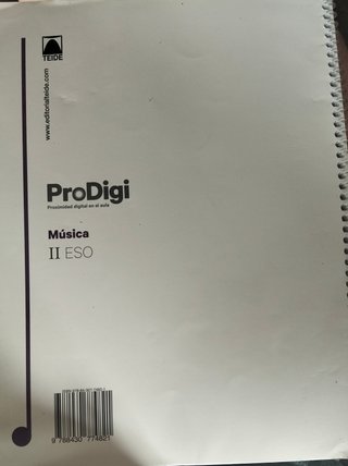 Libro Música II ESO ProDiGi