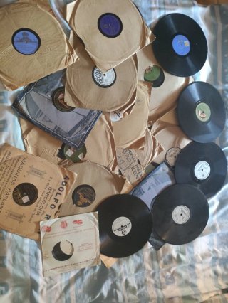 Lote 22 discos pizarra