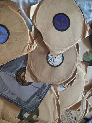 Lote 22 discos pizarra