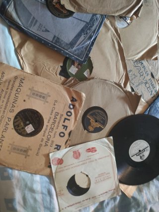Lote 22 discos pizarra