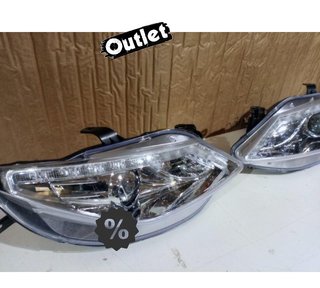 NM FAROS PARA SEAT IBIZA 6J 08-12 LUZ DIURNA FONDO CROMO R14