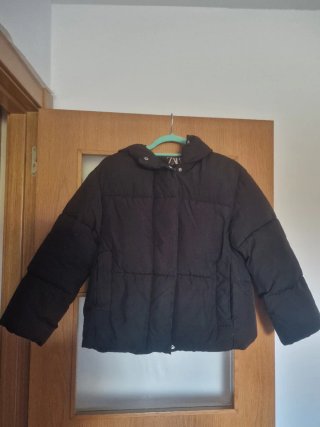 Cazadora Zara Negra Niña. Talla 11-12