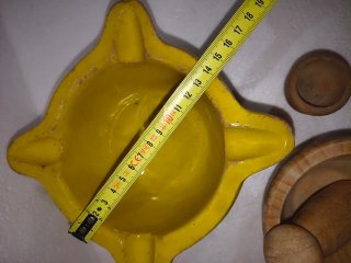 Juego de Morteros Cerámica y Madera