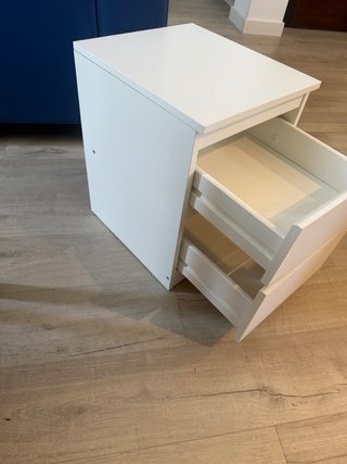 Mesita de noche IKEA STORKLINTA blanca