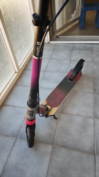 Patinete Oxelo MID 9 plata/rosa poco uso