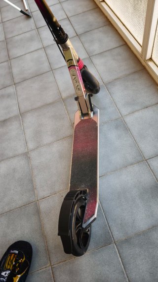 Patinete Oxelo MID 9 plata/rosa poco uso